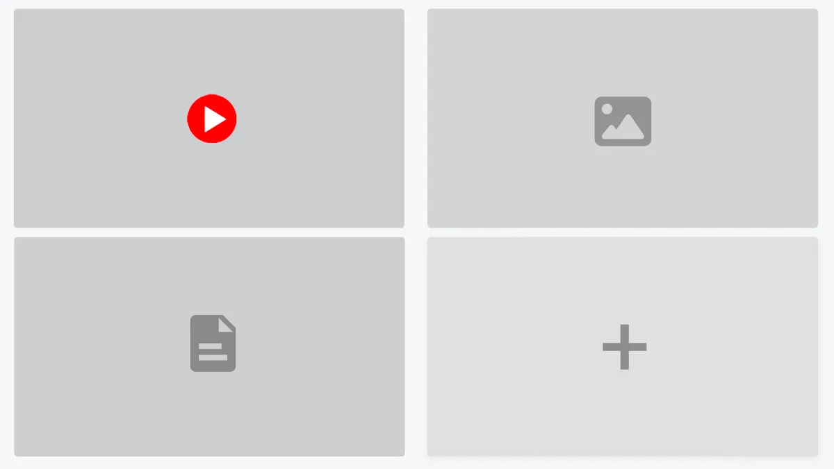 A display showing Mago Stage with a grid of content