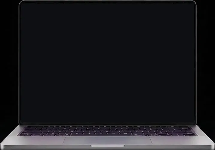 A laptop with the Mago whiteboard open, edited by several people at once